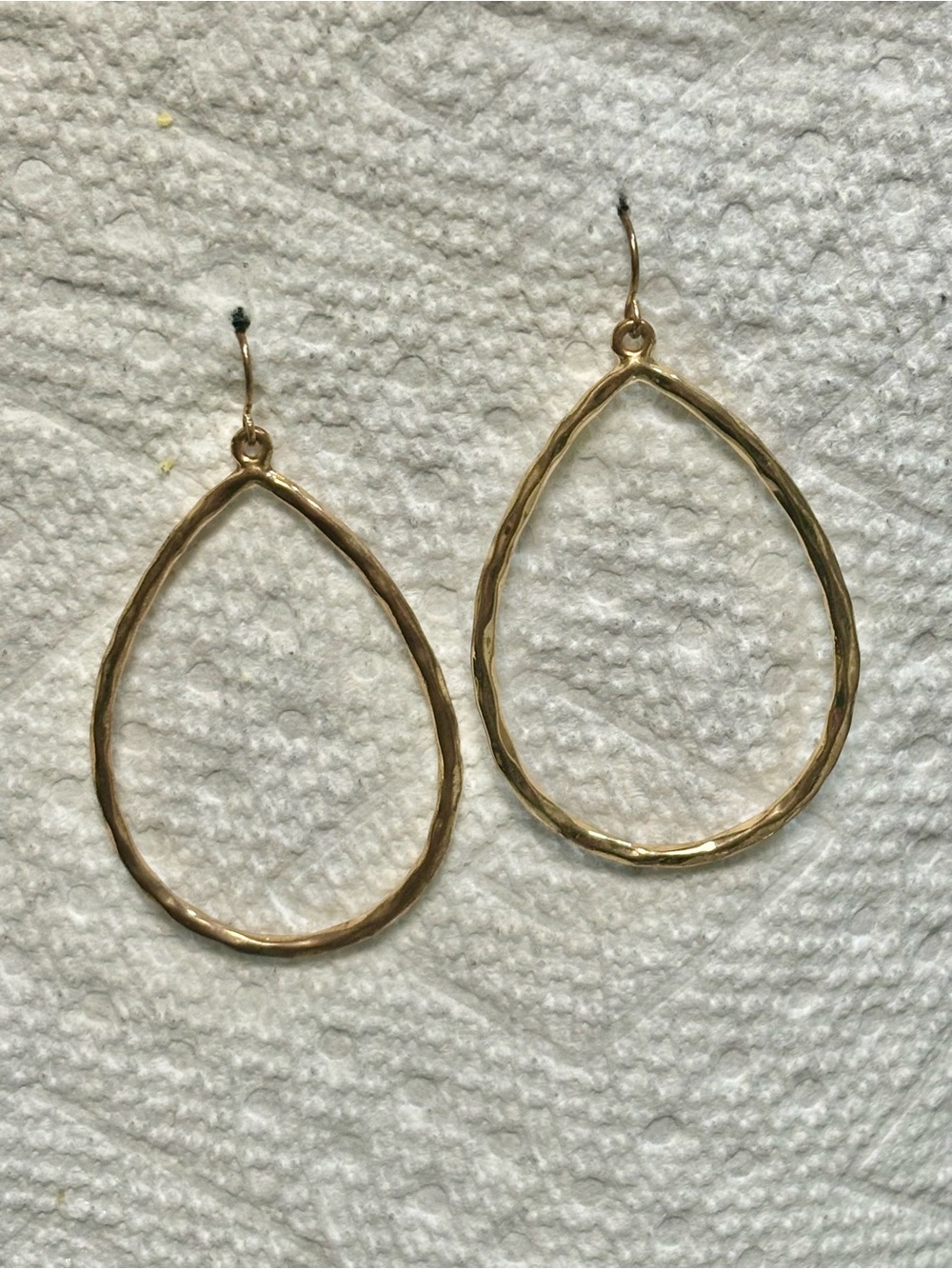 Modern gold hoop earrings